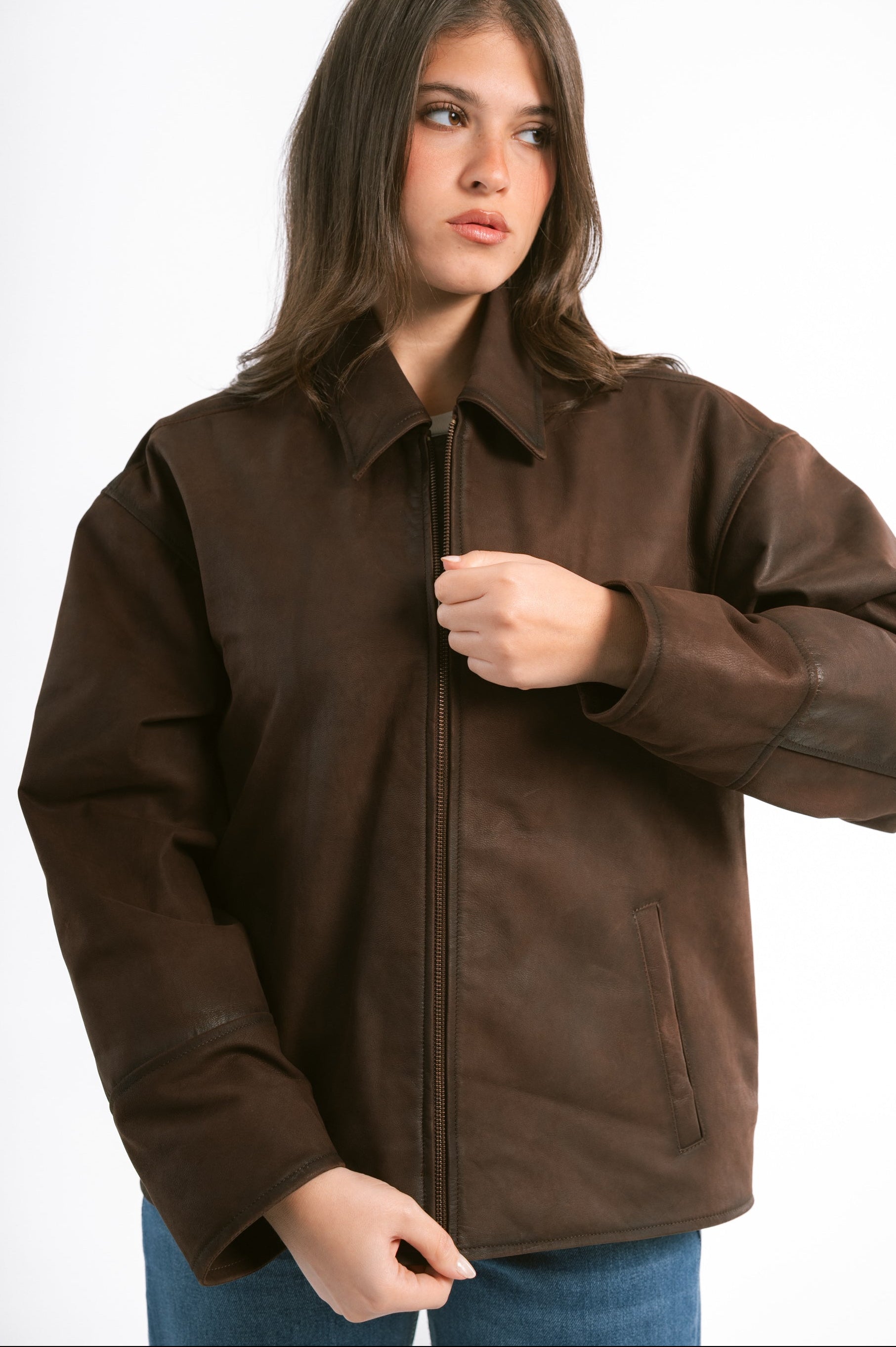 The Functional Stoned-Leather Jacket